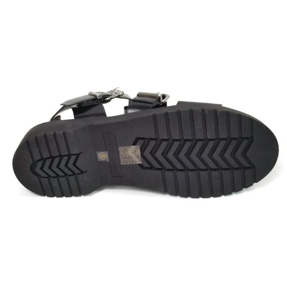 ASOS Design Women's Chunky Black Strappy Sandals Block Heel Platform UK 8/ US 10 - Picture 7 of 9